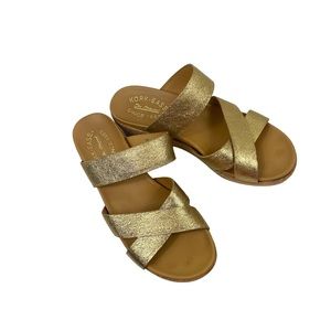 Kork-Ease Camellia Metallic Slide Sandals size 7